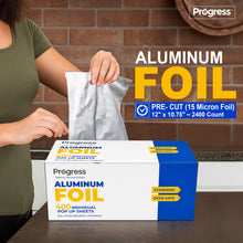 Load image into Gallery viewer, Progress 12"X 10.75" Aluminum Foil Pop Up Sheets 2400 Case