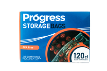 Load image into Gallery viewer, Progress Slider Food Storage Bags - Quart, 120 count