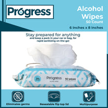 Load image into Gallery viewer, Progress Alcohol Wipes, 50 CT