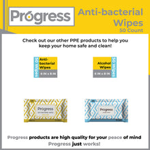 Load image into Gallery viewer, Progress Anti-bacterial Wipes, 50 CT
