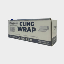 Load image into Gallery viewer, Progress 12" x 2000' Plastic Food Wrap Film Roll 4 Pack 50 Gauge Thickness
