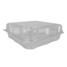 Load image into Gallery viewer, Progress 9x9 RPET Hinged Container Clear 260 CT
