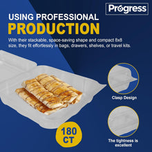 Load image into Gallery viewer, Progress 8X8 inch 180 Ct Clear rPET Containers
