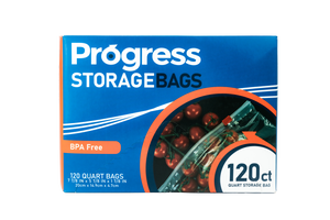 Progress Slider Food Storage Bags - Quart, 120 count