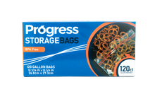 Load image into Gallery viewer, Progress Double Zipper Food Storage bags 120ct (Gallon)
