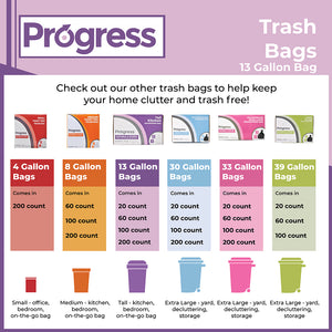 Progress Trash Bags–13 Gallon