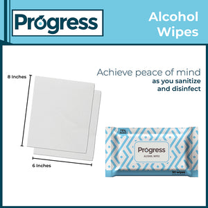 Progress Alcohol Wipes, 50 CT