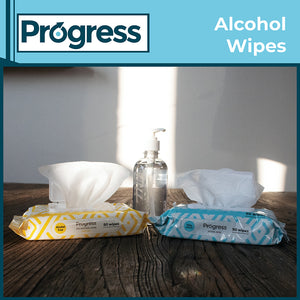 Progress Alcohol Wipes, 50 CT