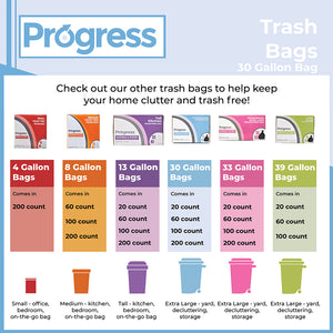Progress Trash Bags – 30 Gallon