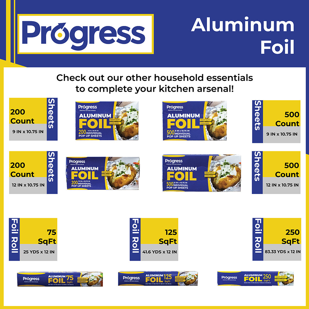 Progress Aluminum Foil Sheets – Progress Essentials