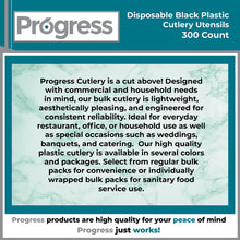 Load image into Gallery viewer, Progress Plastic Cutlery Set Black
