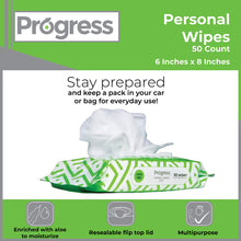 Load image into Gallery viewer, Progress Personal Cleansing Wipes, 50 CT
