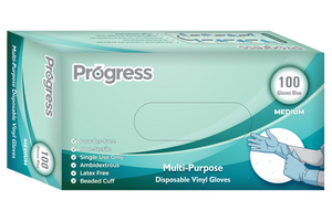 Progress Multipurpose Vinyl Gloves - Blue