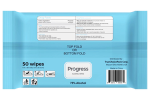 Progress Alcohol Wipes, 50 CT