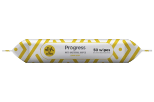 Progress Anti-bacterial Wipes, 50 CT