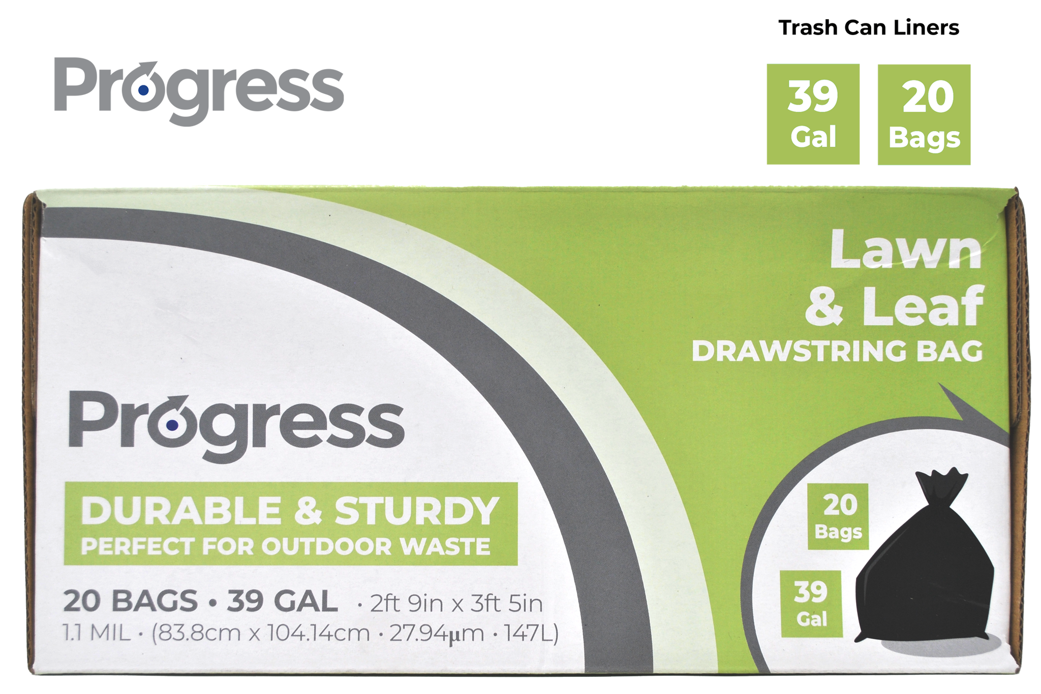 Progress Trash Bags – 39 Gallon – Progress Essentials