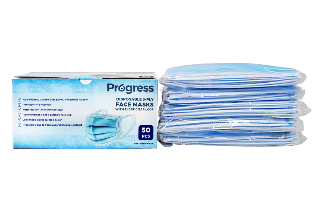 Progress Disposable 3-ply Face Mask