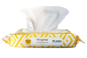 Progress Anti-bacterial Wipes, 50 CT