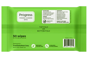 Progress Personal Cleansing Wipes, 50 CT