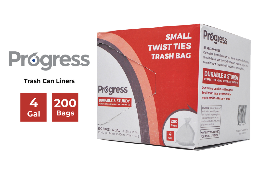 Progress Trash Bags – 4 Gallon