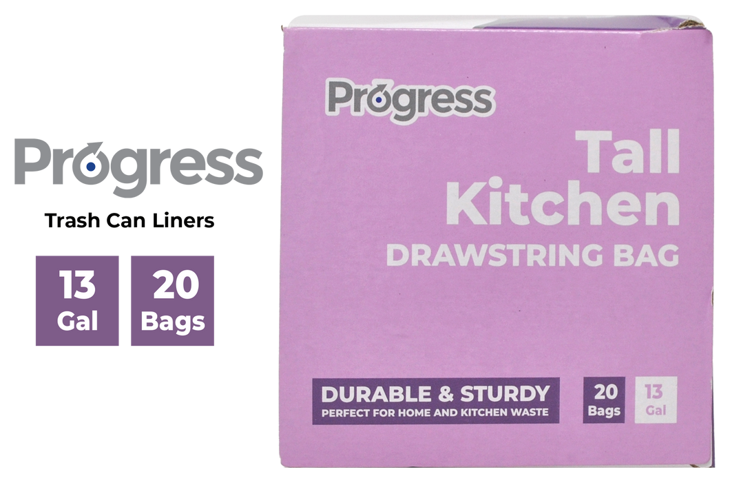Progress Trash Bags–13 Gallon